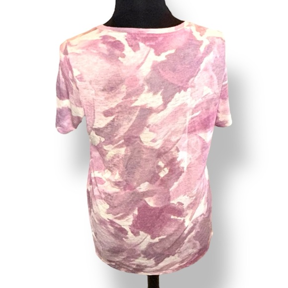 ATHLETA Breezy Scoop V-Neck Tee T-Shirt - Chroma Bashful Rose XL Tall - Picture 3 of 13